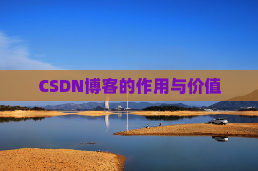 CSDN博客的作用与价值